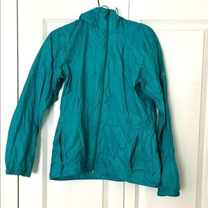 Columbia Teal Windbreaker Jacket